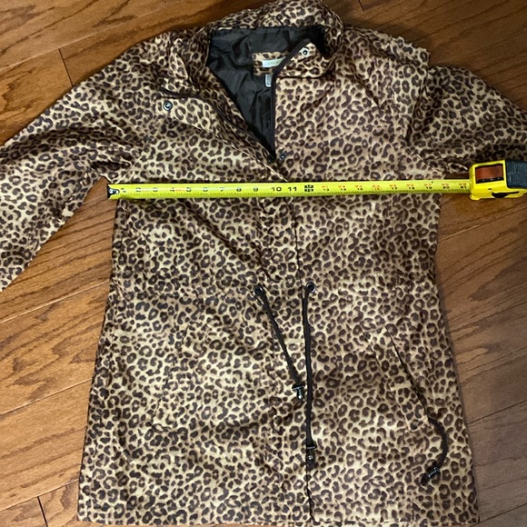 Capelli of New York Leopard Pattern Raincoat - Size Small - Picture 9 of 11